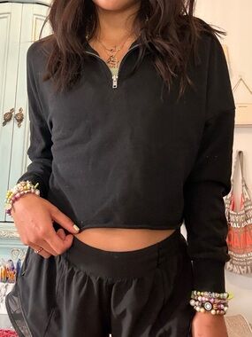 Garage Black Half-Zip Men's Sweater